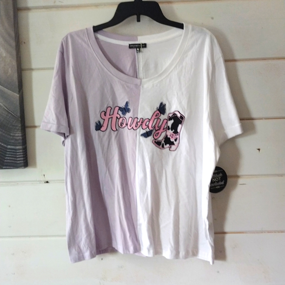 Attitude not included 2X Howdy Tshirt